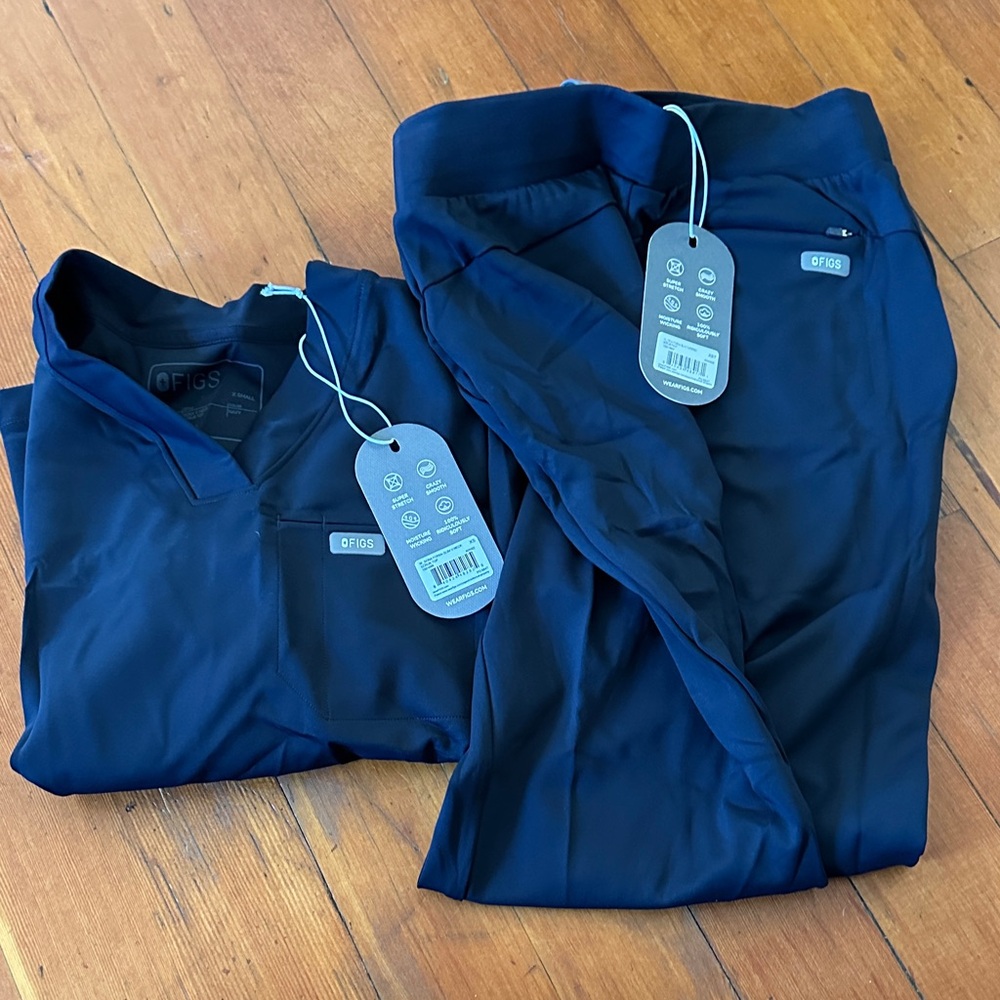 Figs Deep Blue Medical Scrub Set
